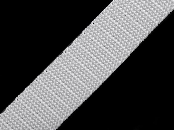 Pro Háčkování Popruh polypropylénový 2 cm bílý