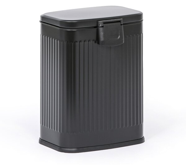 Nášlapný odpadkový koš 13 l, lakovaný, černý