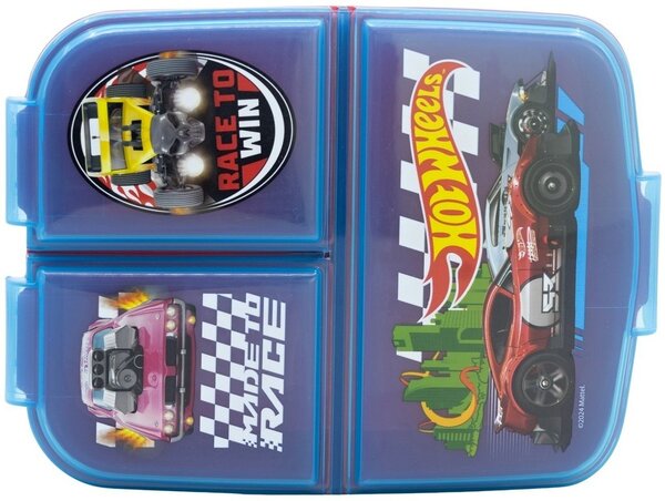 Multibox na svačinu Hot Wheels se 3 přihrádkami