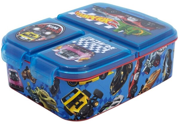 Multibox na svačinu Hot Wheels se 3 přihrádkami