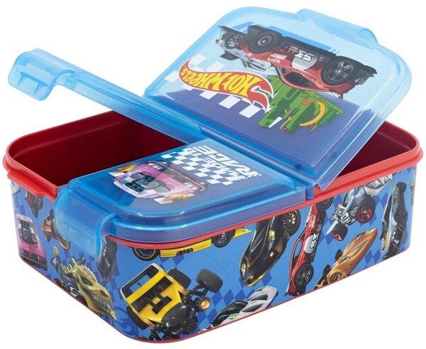 Multibox na svačinu Hot Wheels se 3 přihrádkami