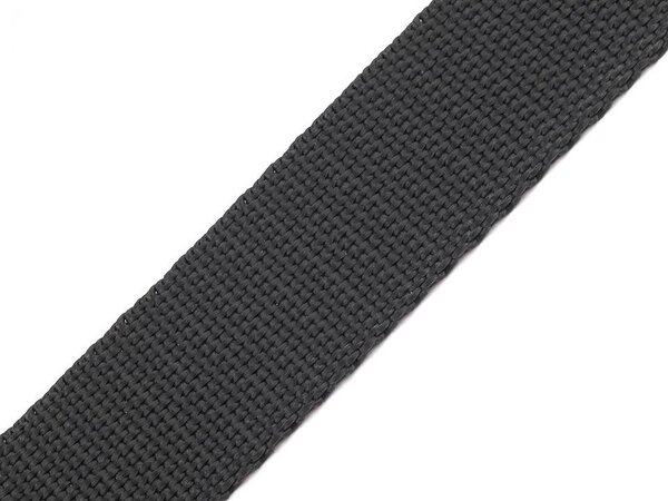 Pro Háčkování Popruh polypropylénový 2 cm šedý tmavý