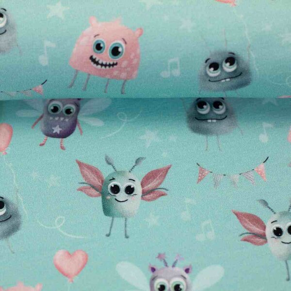SWAFING Úplet příšerky na pastelově modré