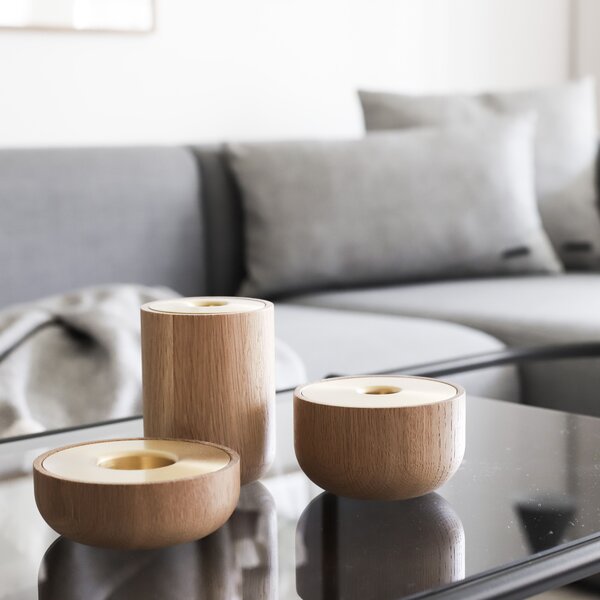 Andersen Dřevěný svícen Oak Nordic - Tea Light ADS115