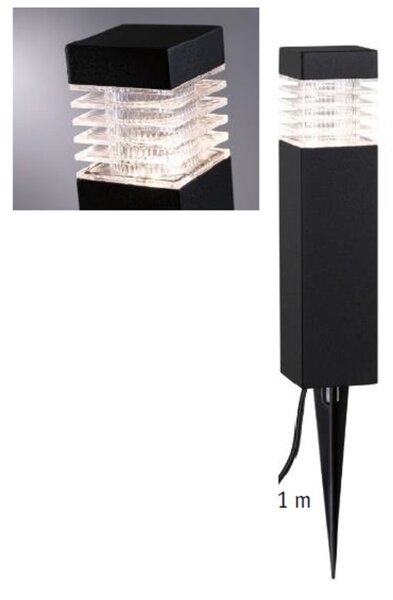 VÝPRODEJ VZORKU PAULMANN Venkovní svítidlo Bollard hranaté Outdoor L+L IP44 12V 1,2W