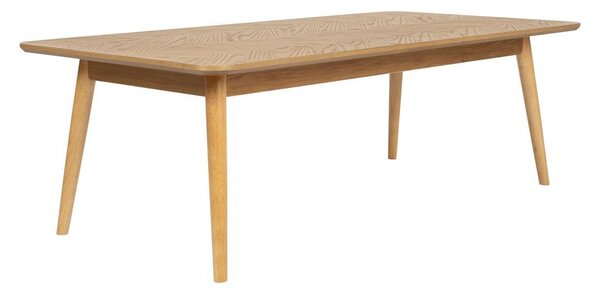 Konferenční stolek s deskou v dubovém dekoru v přírodní barvě 60x120 cm Fabio – White Label
