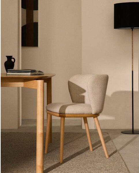 Béžové čalouněné jídelní křeslo Ciselia – Kave Home