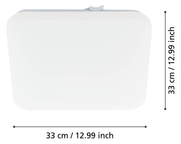 Bílé LED stropní svítidlo 33x33 cm FRANIA – EGLO