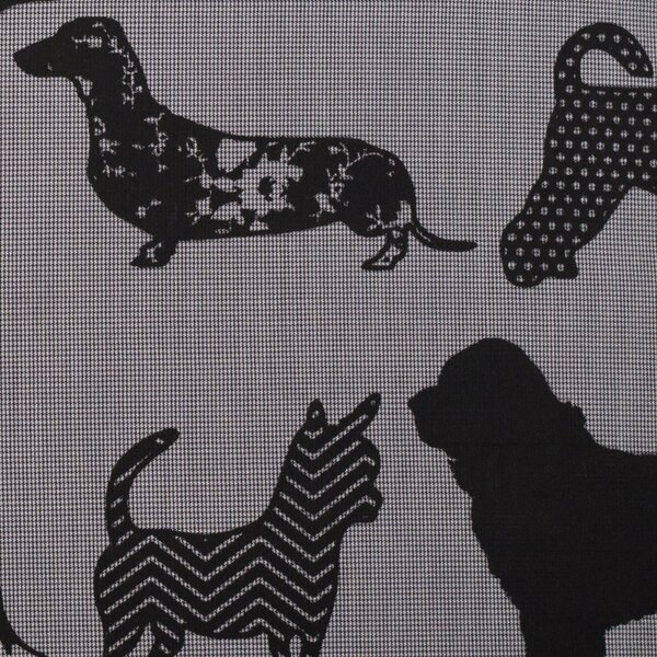Povlak SMART dogs patch šedočerná 45 x 45 cm