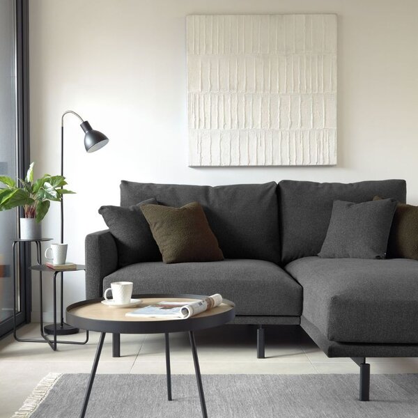 --25 % Dny MOMENTI– Šedo bílý obraz Kave Home Basilisa 90 x 90 cm