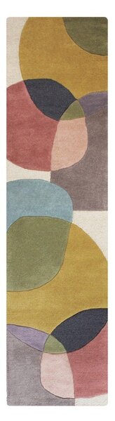 Ručně tkaný vlněný běhoun 60x230 cm Glow Multi – Flair Rugs