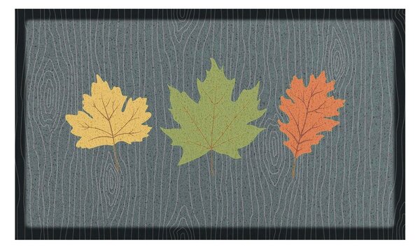 Rohožka 40x70 cm Autumn Leaves on Green – Artsy Doormats