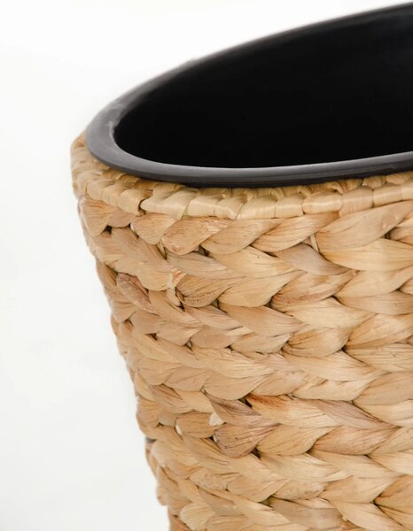 Květináč CLASSIC ROUND, vodní hyacint, výška 60 cm, natur