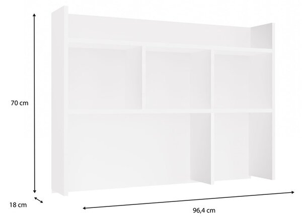 TP Living Nástavec na stůl Kisaza 100 cm bílý