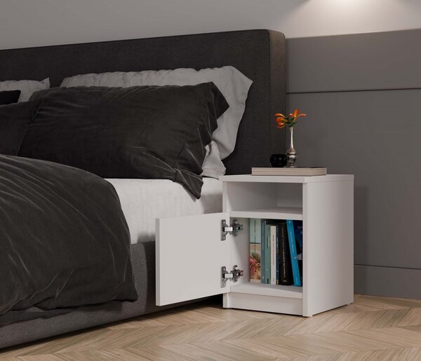 TP Living Noční stolek Galax 1D 30 cm bílý