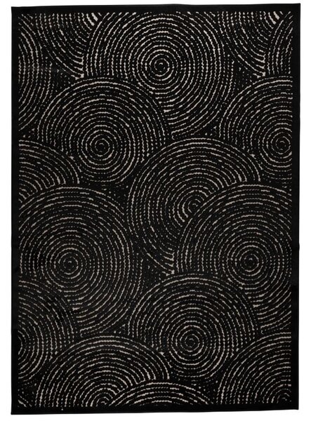 Černý koberec DUTCHBONE Dots 240 x 170 cm