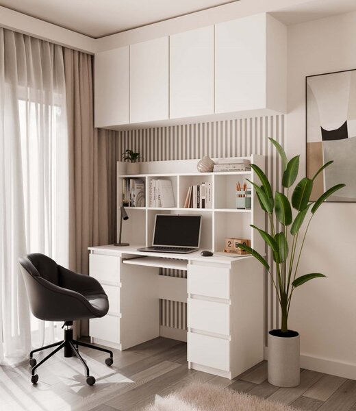 TP Living Nástavec na stůl Kisaza 130 cm bílý