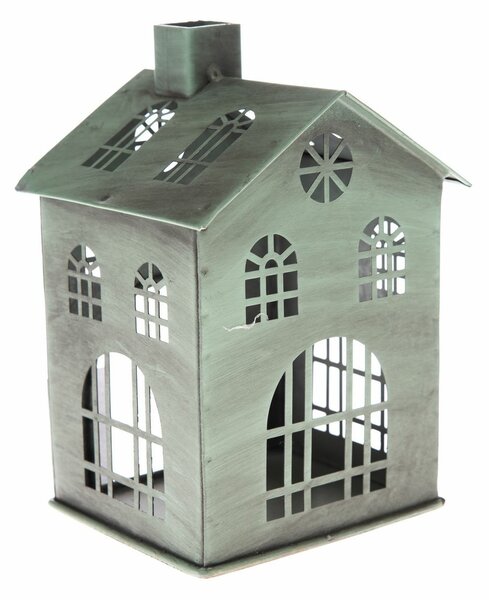 Kovový svícen Rustik House, 10,5 x 15 x 10 cm