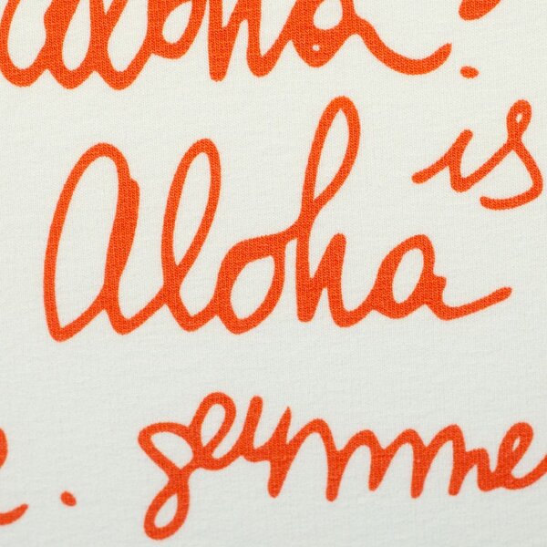 SWAFING Úplet Aloha nápis na bílé
