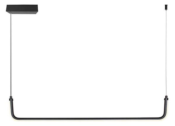 LED Lustr na lanku LED/12W/230V 4000K 90 cm černá