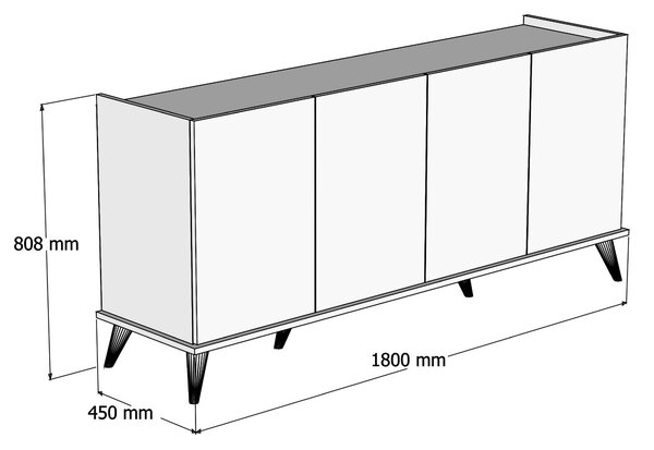 ASIR Skříňka ELEGANTE 1600 ořech