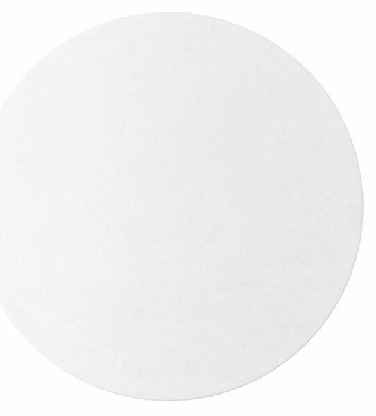 Ayyildiz, Kusový koberec Joy 1400 white kruh, 80x80 (průměr) kruh, bílá, chodba / předsíň