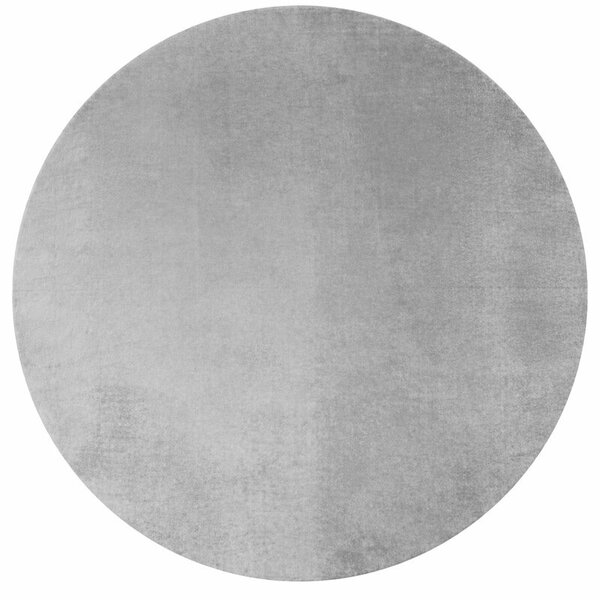 Ayyildiz, Kusový koberec Joy 1400 silver kruh, 80x80 (průměr) kruh, šedá, chodba / předsíň