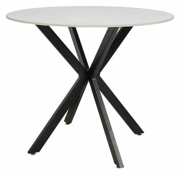 Jídelní stůl Talia 90 cm, mramor / černá