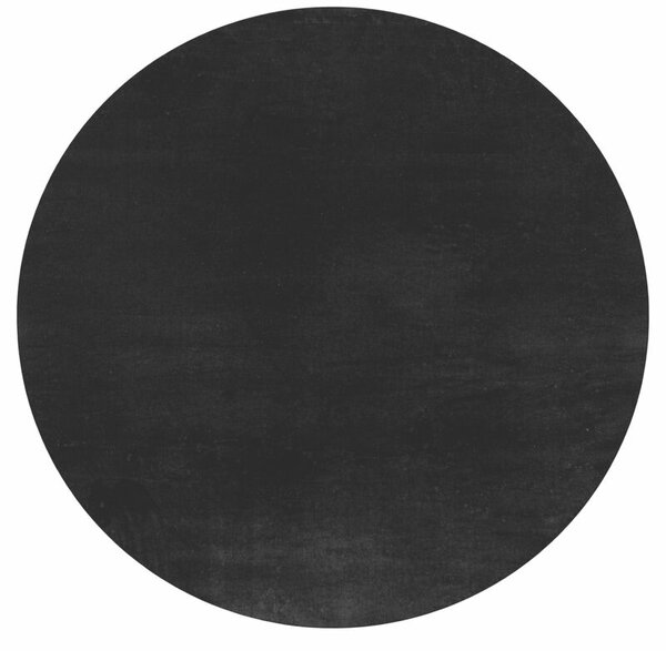 Ayyildiz, Kusový koberec Joy 1400 black kruh, 80x80 (průměr) kruh, černá, chodba / předsíň