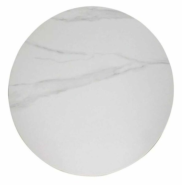 Jídelní stůl Talia 90 cm, mramor / černá
