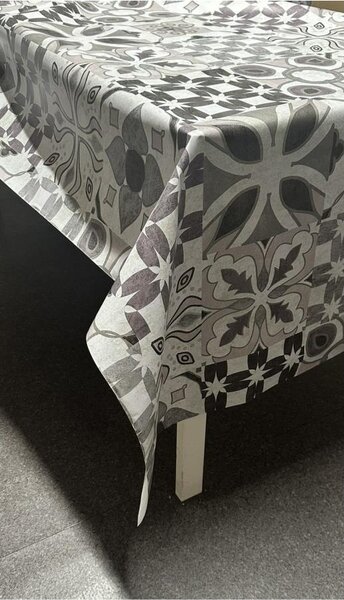 Ubrus PVC 3581533, metráž, 20 m x 140 cm, Maroccan šedo-růžový, IMPOL TRADE