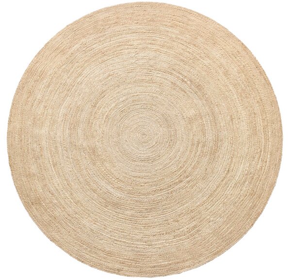 Diamond Carpets India, Ručně vázaný kusový koberec Rhea J-11 Natural kruh, 120x120 (průměr) kruh, béžová, chodba / předsíň