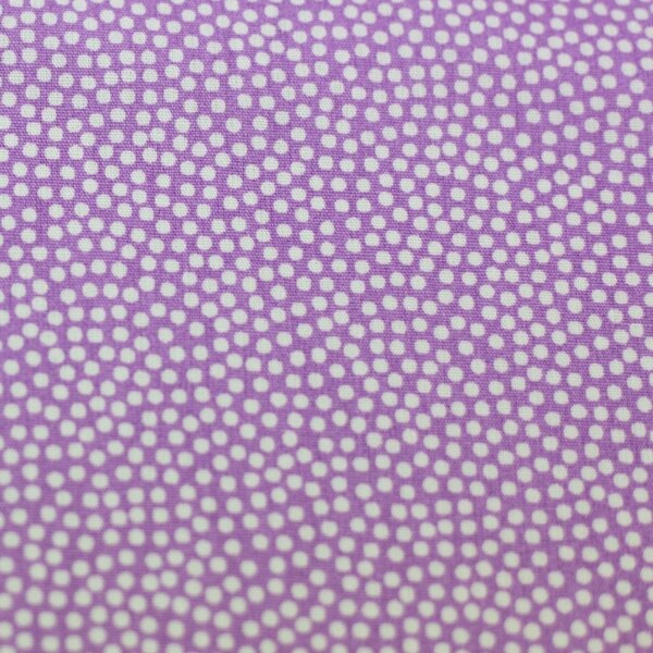 SWAFING Bavlněná látka Dotty fialová bílý puntík