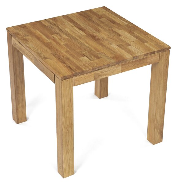 Vikio Jídelní stůl 80x80 cm masiv dub bílý povrchová úprava olejem AJS157D-80