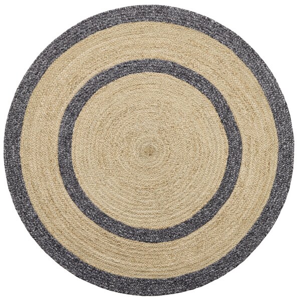 Diamond Carpets India, Ručně vázaný kusový koberec Nora J-48 Natural kruh, 120x120 (průměr) kruh, béžová, chodba / předsíň