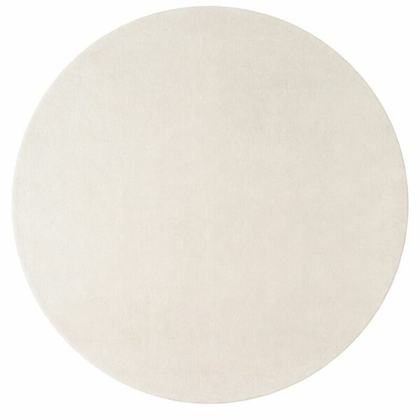 Ayyildiz, Kusový koberec Joy 1400 cream kruh, 80x80 (průměr) kruh, bílá, chodba / předsíň