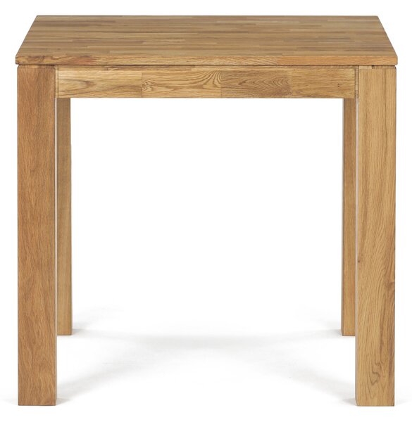 Vikio Jídelní stůl 80x80 cm masiv dub bílý povrchová úprava olejem AJS157D-80