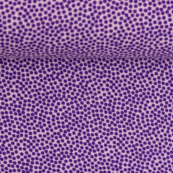 SWAFING Bavlněná látka Dotty puntík levandulová