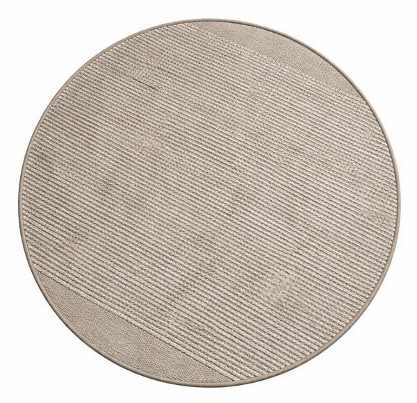 My Flair, Kusový koberec Suzan Creme kruh, 100x100 (průměr) kruh, šedá, chodba / předsíň