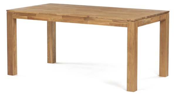 Vikio Jídelní stůl 160x90 cm masiv dub bílý povrchová úprava olejem AJS157D-160