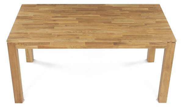 Vikio Jídelní stůl 160x90 cm masiv dub bílý povrchová úprava olejem AJS157D-160