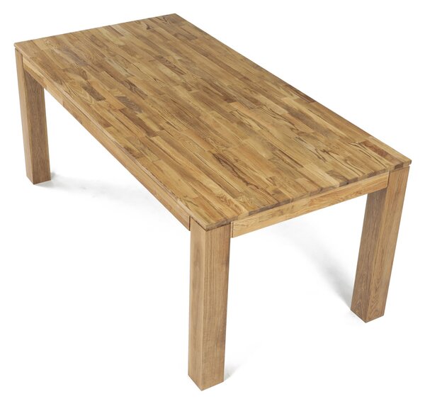 Vikio Jídelní stůl 180x90 cm masiv dub bílý povrchová úprava olejem AJS157D-180
