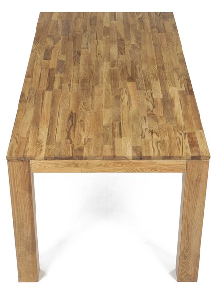 Vikio Jídelní stůl 180x90 cm masiv dub bílý povrchová úprava olejem AJS157D-180