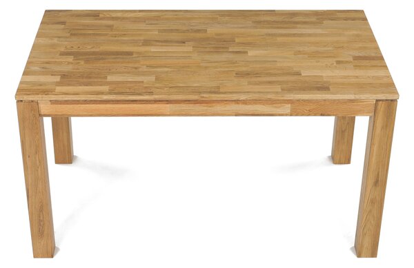 Vikio Jídelní stůl 140x80 cm masiv dub bílý povrchová úprava olejem AJS157D-140