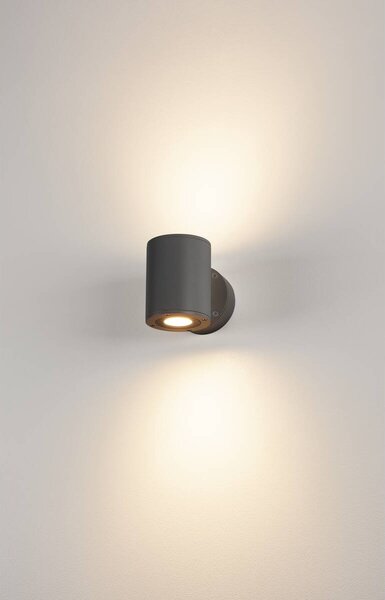 LA 1002018 SITRA Up/Down WL, LED venkovní nástěnné nástavbové svítidlo, antracit, IP44 3000K, 9W - BIG WHITE (SLV)