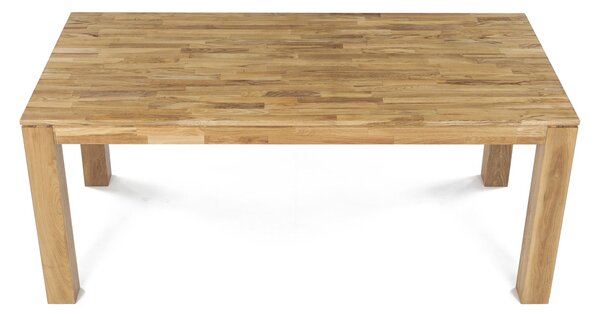 Vikio Jídelní stůl 180x90 cm masiv dub bílý povrchová úprava olejem AJS157D-180
