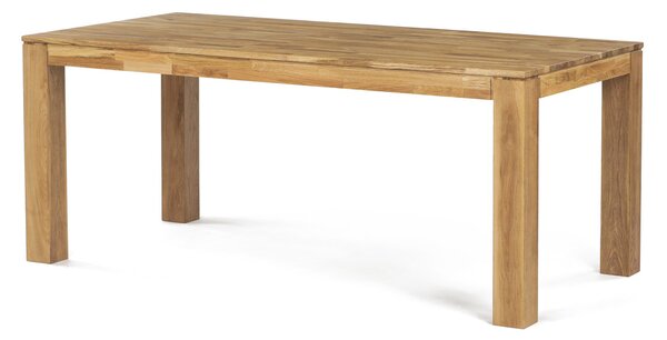 Vikio Jídelní stůl 180x90 cm masiv dub bílý povrchová úprava olejem AJS157D-180