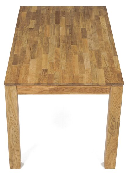 Vikio Jídelní stůl 140x80 cm masiv dub bílý povrchová úprava olejem AJS157D-140
