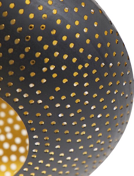 Orientální stropní svítidlo černé se zlatem 25 cm - Radiance