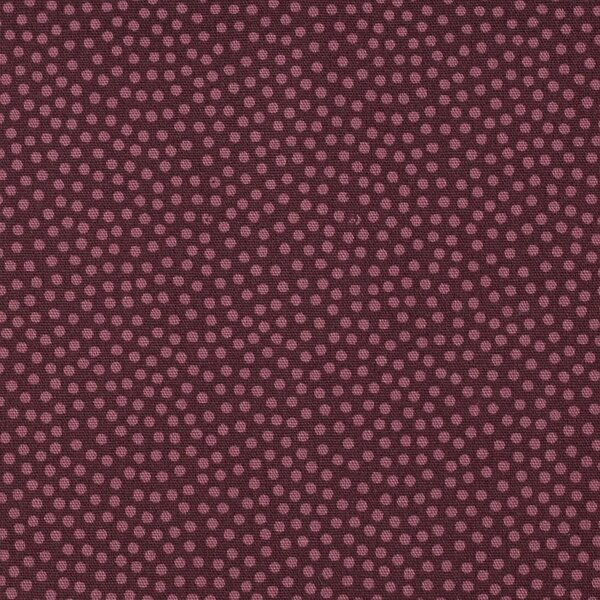 SWAFING Bavlněná látka Dotty puntík vínová
